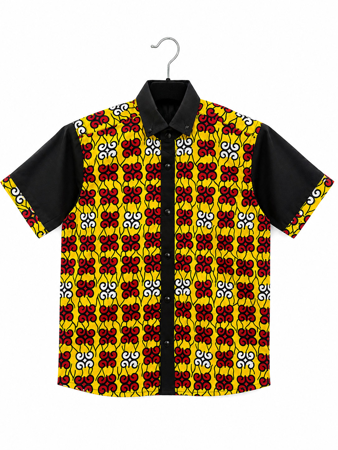 Chemise Wax Africain de Motif Tourbillon – Solar Crown