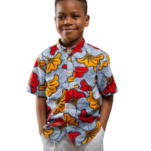 Chemise wax africain pour enfants de 5 ans